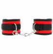 KINK - NYLON BIND HOOKandLOOP WRIST RESTRAINTS RED-BLACK MODEL 2 ADJUSTABLE 18-35 CM X 6 CM