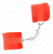 KINK - BEGINNER PELZHANDMANSCHETTEN ROT 30 X 7 CM