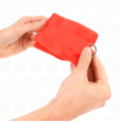 KINK - BEGINNER FUR HAND CUFFS RED 30 X 7 CM