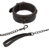 CALEXOTICS - NOCTURNAL HALSBAND and LEINE LEDER VERSTELLBAR SCHWARZ