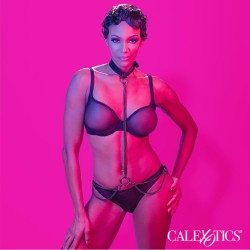 CALEXOTICS - EUPHORIA CHAIN HALTER COLLAR and LEASH