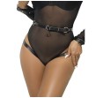 SUBBLIME - 953690 MANETTE CON CINTURA BONDAGE NERE TAGLIA UNICA SUBBLIME - 953690 MANETTE CON CINTURA BONDAGE NERE TAGLIA UNICA
