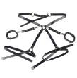 SUBBLIME - 953690 HANDCUFFS WITH BONDAGE BELT BLACK ONE SIZE SUBBLIME - 953690 HANDCUFFS WITH BONDAGE BELT BLACK ONE SIZE