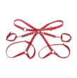 SUBBLIME - 953706 MANETTE CON CINTURA BONDAGE ROSSO TAGLIA UNICA SUBBLIME - 953706 MANETTE CON CINTURA BONDAGE ROSSO TAGLIA UNICA