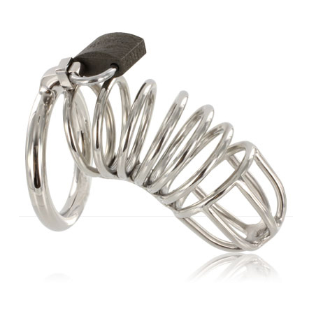 METAL HARD - CAGE RING CHASTITY DEVICE