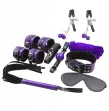 SECRETPLAY - BDSM SET 8PCS VIOLA - NERO. SECRETPLAY - BDSM SET 8PCS VIOLA - NERO.
