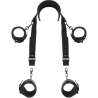 FETISH SUBMISSIVE - MASTER POSITION WITH 4 NOPRENE-LINED HANDCUFFS