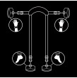 FETISH SUBMISSIVE - MASTER POSITION WITH 4 NOPRENE-LINED HANDCUFFS