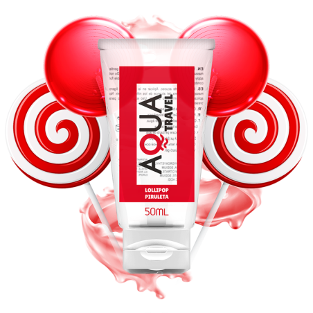 AQUA TRAVEL - LUBRIFIANT À BASE DEAU SAVEUR LOLLIPOP - 50 ML