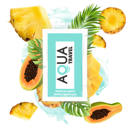 AQUA TRAVEL - LUBRIFIANT À BASE DEAU SAVEUR FRUITS TROPICAUX 6 ML