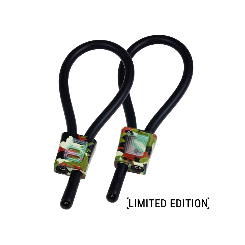 ELECTRASTIM - PRESTIGE ELECTRALOOPS ADJUSTABLE COCK RINGS CAMOUFLAGE