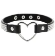 COQUETTE CHIC DESIRE - VEGAN LEATHER CHOKER WITH HEART COQUETTE CHIC DESIRE - VEGAN LEATHER CHOKER WITH HEART