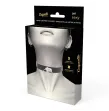 COQUETTE CHIC DESIRE - DOUBLE RING VEGAN LEATHER CHOKER COQUETTE CHIC DESIRE - DOUBLE RING VEGAN LEATHER CHOKER