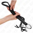 KINK - FOUET SERPENT AVEC ANNEAU À MAIN NOIR 65 CM