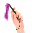KINK - MINI FRUSTA IN SILICONE CON 6 PERLINE VIOLA 26 CM