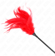 KINK - PLUSIEURS PLUMES DE CHATOUILLES ROUGES 45 CM