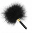 KINK - SCHWARZ-GOLD METALL KITZELFEDERN 18 CM