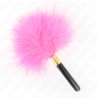 KINK - PLUMAS PARA COSQUILLAS METAL DORADO FUCSIA 18 CM