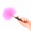 KINK - FUCHSIA GOLD METAL TICKLE FEATHERS 18 CM