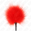 KINK - RED TICKLE FEATHERS USED FOR THE BONDAGE KIT 27 CM