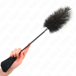 KINK - PLUMES DAUTRUCHE POUR TICKLE AVEC PALETTE DENTELLE 56 CM