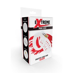 HIDDEN DESIRE - EXTREME CHASTITY COCK CAGE ACRYLIC ADJUSTABLE CLEAR