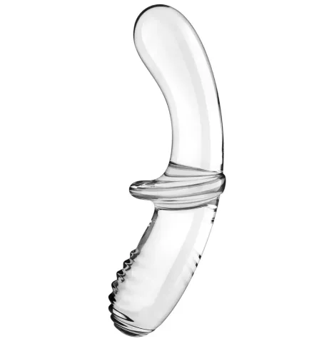 SATISFYER - DOUBLE CRYSTAL DILDO TRANSPARENT