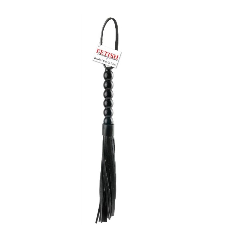 FETISH FANTASY SERIES - LATIGO MANGO ACANALADO CAT-O-NINE TAILS FETISH FANTASY SERIES - LATIGO MANGO ACANALADO CAT-O-NINE TAILS