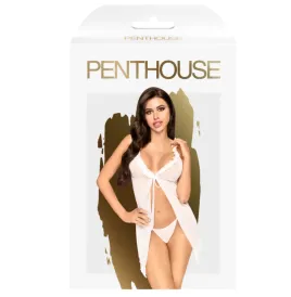 PENTHOUSE - BABYDOLL AFTER SUNSET BIANCO L-XL