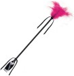 SECRETPLAY - BLACK AND FUCHSIA WHIP and FEATHER