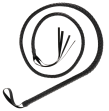 DARKNESS - BLACK BONDAGE WHIP 210CM DARKNESS - BLACK BONDAGE WHIP 210CM