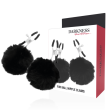 DARKNESS - NIPPELKLAMMERN MIT POM POMS 1 DARKNESS - NIPPELKLAMMERN MIT POM POMS 1