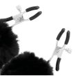 DARKNESS - NIPPELKLAMMERN MIT POM POMS 1 DARKNESS - NIPPELKLAMMERN MIT POM POMS 1