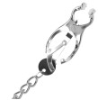 DARKNESS - METAL NIPPLE CLAMP WITH CHAIN DARKNESS - METAL NIPPLE CLAMP WITH CHAIN