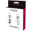 DARKNESS - NIPPELKLEMME AUS METALL MIT KETTE DARKNESS - NIPPELKLEMME AUS METALL MIT KETTE