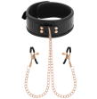 BEGME - BLACK EDITION COLLAR CON CADENAS Y PINZAS PEZONES CON FORRO DE NEOPRENO BEGME - BLACK EDITION COLLAR CON CADENAS Y PINZAS PEZONES CON FORRO DE NEOPRENO