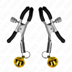KINK - GOLDENE EINZELNE GLOCKEN-NIPPELNKLEMME 6 CM