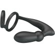 PRETTY LOVE - EMONI PENIS RING ANAL PLUG 12 VIBRATIONS BLACK PRETTY LOVE - EMONI PENIS RING ANAL PLUG 12 VIBRATIONS BLACK