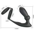 PRETTY LOVE - EMONI PENISRING ANAL PLUG 12 VIBRATIONEN SCHWARZ