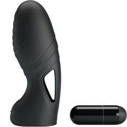 PRETTY LOVE - ALAN SILICONE FINGER VIBRATOR BLACK