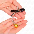 KINK - GOLD JINGLE BELL PENDANT NIPPLE CLAMPS 6 CM