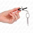 KINK - PINZAS PARA PEZONES CON ARO Y PEQUEÑAS CADENAS PLATEADO 6 CM KINK - PINZAS PARA PEZONES CON ARO Y PEQUEÑAS CADENAS PLATEADO 6 CM