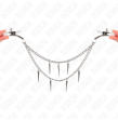 KINK - NIPPLE CLAMPS WITH SPIKES CHAINS 30 CM