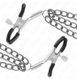 KINK - NIPPELKLEMMEN MIT 3 KETTEN SCHWARZ 20-23-28 CM
