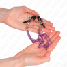 KINK - NIPPLE CLAMPS WITH 3 CHAINS PURPLE 20-23-28 CM
