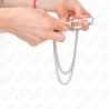 KINK - NIPPLE CLAMPS WITH 2 THIN CHAINS SILVER 20-23 CM