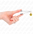 KINK - PINZAS PARA PEZONES FINA CON CASCABEL DORADO 7 CM KINK - PINZAS PARA PEZONES FINA CON CASCABEL DORADO 7 CM