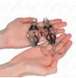 KINK - PINZAS PARA PEZONES ESTILO JAPONÉS CON AROS PLATEADO KINK - PINZAS PARA PEZONES ESTILO JAPONÉS CON AROS PLATEADO