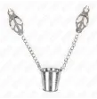 KINK - PINZAS PARA PEZONES CON CUBO PLATEADO KINK - PINZAS PARA PEZONES CON CUBO PLATEADO