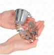 KINK - PINZAS PARA PEZONES CON CUBO PLATEADO KINK - PINZAS PARA PEZONES CON CUBO PLATEADO